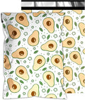Poly Mailers 12x15.5 Inch 50 Pcs - Avocado printed Shipping Bags, 2.4mil Thickness, Waterproof and Tear Resistant Mailing Envelopes, Self-Sealing Packaging Bags for Small Business