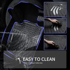 KELCSEECS® Floor Mats & Cargo Liner with Seatback Mats for 2021-2024 Ford Expedition Max 8 Seats Bench Seating(Only Fit Max), All Weather Protection TPE Floor Liners Full Set Accessories Black