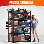 Set of 3 71"H Garage Shelving-5 Tier Garage Storage Shelves,Adjustable Heavy Duty Metal Shelving Unit and Storage Large Rack,Utility Steel Shelf For Warehouse Industrial Pantry Basement 71"x32"x14"