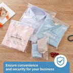 iMailer - 100 Pcs - 6" x 9", Clear Poly Bags with Suffocation Warning Self Seal 1.6 Mil for A7 A8 A9 Cards & Envelopes, Bakery, Cookies, Candies-Permanent Glue