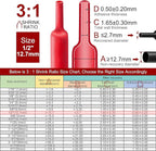 Chanzon 3:1 Ratio 1/2" (12.7mm) Heat Shrink Tubing - Marine Grade Waterproof Adhesive Lined - 4Ft Roll (1.22M Total Length) Red Polyolefin Sleeving Wrap Shrinking 3 to 1 Ratio 1pcs