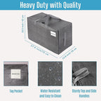 VENO 2 Pack Moving and Storage Bags, Heavy Duty, Alternative to Moving Boxes, Large Packing Totes Supplies for College Dorm Room with Zipper for Clothes, Wide Open Design (Dark Gray, 2 Pack)