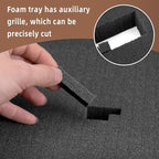 DECOHS 4 Pcs Pick and Pluck Foam Insert - 12 x 12 x 2 Inch Pre Cube Sheet Foam with Bottom Use for Board Game Box Cases Storage Drawer