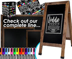 Loddie Doddie Magnetic Dry Erase Whiteboard for Wall - 18" x 24" Rustic Wood Frame with Built-in Marker Tray - Dry Erase Board - Magnetic Board
