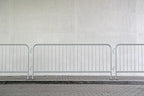 Trafford Industrial Angry Bull Barricades Metal Interlocking Steel Barricade (6.5 Ft. Economy, Light Weight & Pre-Galvanized, Bridge Feet, Zinc Coated Steel, Set of 20)