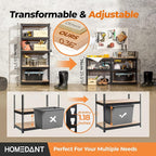HOMEDANT 5 Tier Storage Shelves Adjustable Laminated Boltless Garage Metal Shelving Unit Heavy Duty Utility Rack Shelf Warehouse Pantry Closet Kitchen (4, (S) 28" W, Black)