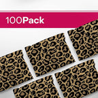 10x13 Poly Mailers – Leopard Print Design – Waterproof, Tear-Resistant Shipping Bags with Adhesive Seal – 100 Pack – Package Mint