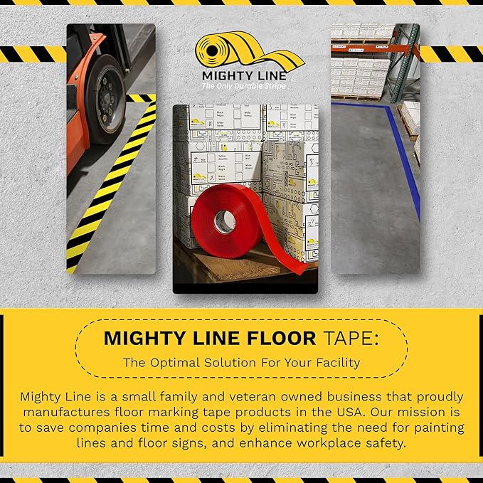 Mighty Line Solid Arrows Directional Sticker Sign Floor Marking Tape for Safety, Caution, Warning, Heavy-Duty, Peel and Stick, Adhesive, Industrial Quality, Green, 10" by 6", Pack of 50