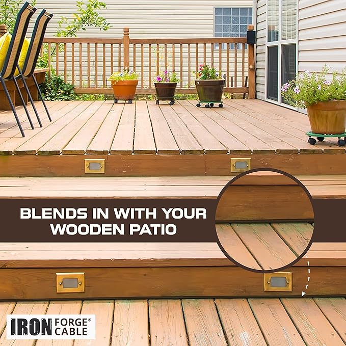 Iron Forge Cable Outdoor Brown Extension Cord 200 ft - 16 Gauge 10 Amp Heavy Duty Brown Outdoor Extension Cords 3 Prong - 16/3 SJTW Great for Outdoor