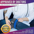 Reusable Ice Pack Wrap by Kinetic Labs - Gel Ice Pack Wrap - Ice Packs for Injuries Reusable (Large with Extra Gel Pack)