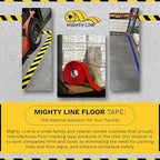 Mighty Line 3.75" Solid Dot Shaped Floor Marking Tape for Safety, Caution, Warning, Heavy-Duty, Peel and Stick, Adhesive Circle Spots, Industrial Quality, Black, Pack of 100