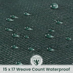 Tarp 12x16 Feet 16 Mil Heavy Duty Waterproof Tarp, Large Multipurpose Cover with Brass Grommets and Reinforced Edges, UV Resistant Thick Poly Tarps for Outdoor Camping Tent Pool Car, Green