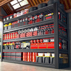 60.1" W Garage Shelving 3125LBS Metal Shelving Extra Wide Storage Shelves Adjustable 5 Tier Garage Shelves Industrial Metal Shelf for Basement Warehouse Shop 60.1" W x 24.1" D x 72" H