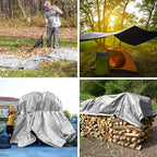 Tarp 16x20 Feet 14 Mil Heavy Duty Waterproof Tarp, Large Multipurpose Cover with Brass Grommets and Reinforced Edges, UV Resistant Thick Poly Tarps for Outdoor Camping Tent Pool Car