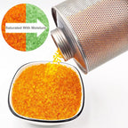 750 Grams 16 Pack Gun Safe Dehumidifier, Reusable Canister Desiccant Dehumidifier, Rechargeable 1.65 Lbs Indicating Silica Gel Orange To Green