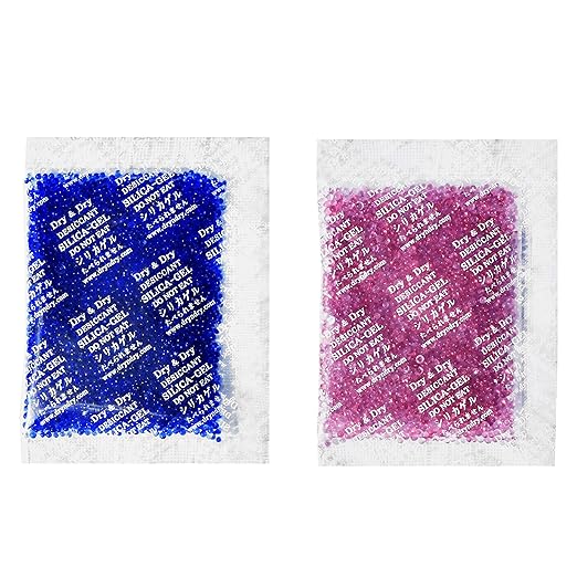 Dry & Dry 20 Gram Blue Indicating Silica Gel Packets - Rechargeable, 30 Packs