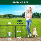 FXW Decorative Garden Fence for Yard - 24in(H) x 44.4ft(L) 24 Panels - Metal Fencing Panels - Animal Barrier Border for Dogs & Rabbits, Flower & Plant Edging
