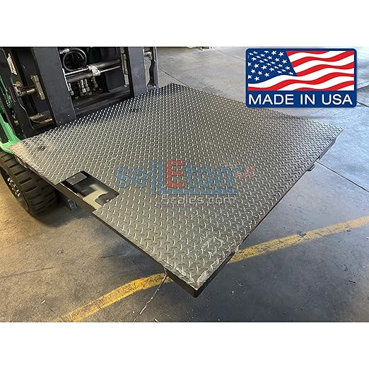 Liberty Scales Industrial Floor Scale with Indicator, Accurate Digital 48" x 72" (4’x6’) Pallet Scales for Warehouse or Shipping Weighing NTEP Certified (Legal for Trade) (2500 lbs x 0.5 lb)