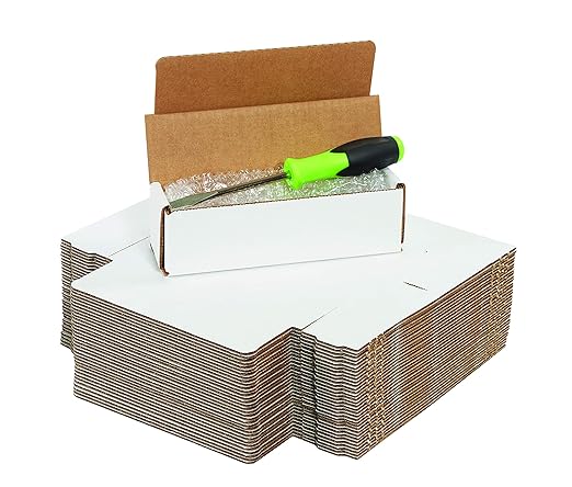 Box USA BM3044 30"L x 4"W x 4"H, White (Pack of 50)