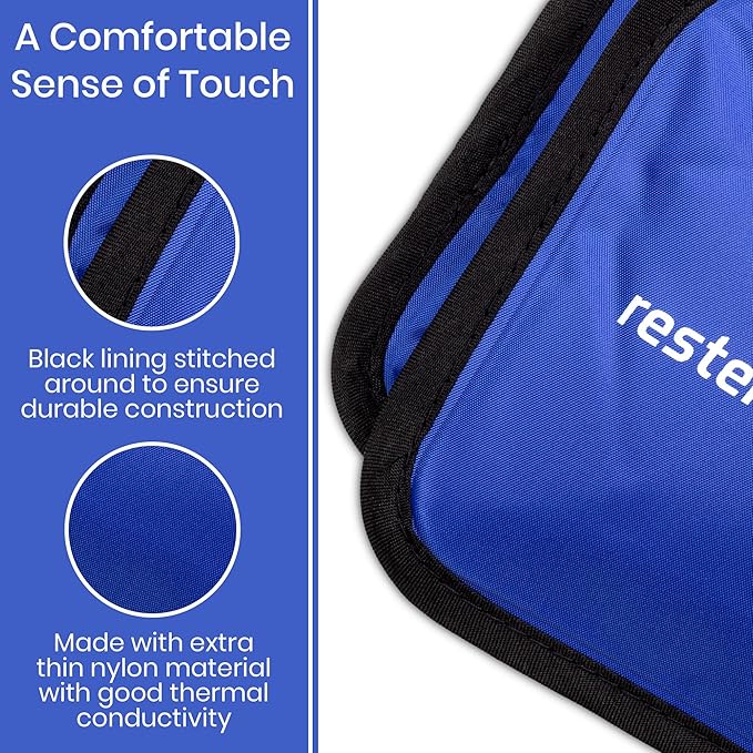 rester's choice Ice Pack for Injuries Reusable, Soft Gel Flexible - (Large: 11"x14.5") for Hip, Shoulder, Knee, Back - Comfy Cold Pack Compress for Swelling, Bruises, Surgery (Lavender, 1 Pack)