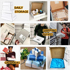 13x10x2 inch Small Shipping Boxes Set of 25, White Corrugated Cardboard Box Literature Mailer for Mailing Packing Moving and Storage