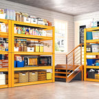 REIBII Garage Shelving Load 3000LBS, 5-Tier Storage Shelves, Adjustable Heavy Duty Metal Shelving Unit for Pantry, Basement, Warehouse, 72" H x 36" W x 16" D