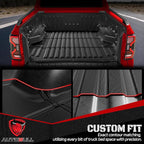 Truck Bed Mat Bed Liner Fit for Ford Ranger (5FT, 59.6" Bed) 2025 2024, Vehicle Truck Bed Liner Custom Fit All Weather Protection TPE Pickup Car Bed Mat