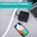 6.6ft - 1/2 inch Grey Cable Sleeve, Cable Organizer for Desk PC TV Computer, Wire Protector Cable Wrap Cover, Cord Management for Home Office