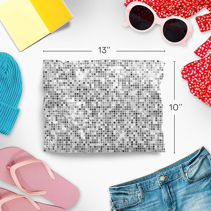 10x13 Poly Mailers – Disco Ball – Waterproof, Tear-Resistant Shipping Bags with Adhesive Seal – 100 Pack – Package Mint