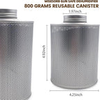 800 Gram Gun Safe Dehumidifier, 3 Pack of 1.77 LBS Rechargeable Dehumidifier Blue to Pink Silica Gel Desiccant Moisture Absorbers, Dehumidifiers for Room, Bedroom, Safe, Closet, Bathroom, Car