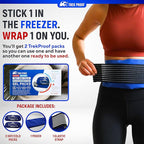Ice Packs for Injuries Reusable (3-Piece Set) – Hot and Cold Ice Pack Therapy Gel Wrap Support – Supports Recovery, Joint and Muscle Pain – Knees, Back & More (3 Piece Set - Classic)