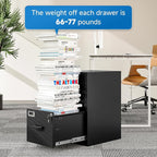 2 Drawer File Cabinet with Lock Vertical Filing Storage Cabinet Office Home Steel Vertical File Cabinets for Letter Size File Cabinet Locked,Assembly Required