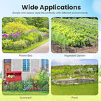 25Pcs Decorative Garden Fence, 20in(H)/27ft(L) Rustproof Metal Fences Animal Barrier Outdoor for Yard, Flower Bed Edging Ornamental Border Panel for Dogs, Rabbits, Dig Defence, Garden Decor, Patio
