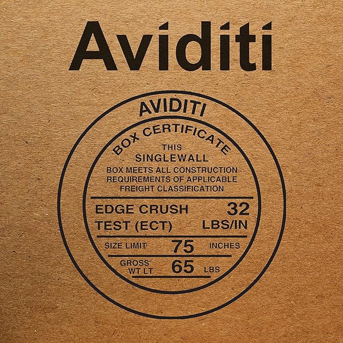 AVIDITI Moving Boxes Medium 12"L x 10"W x 8"H, 25-Pack | Corrugated Cardboard Box for Packing, Shipping and Storage 12108