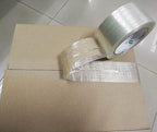 BOMEI PACK Mono Filament Strapping Tape, 2 Roll 2 Inch x 35 Yards 5.5 Mil, Heavy Duty Transparent Reinforced Fiberglass Tape