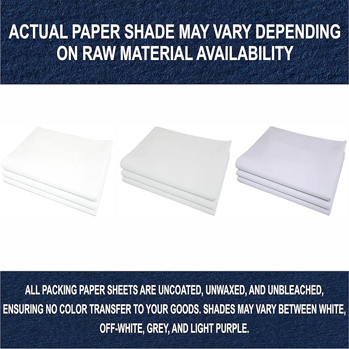 White Bulk Packing Paper Sheets for Moving | 640 sheets | 27" x 17" | 20 lb | Twin Pack | | Newsprint Wrapping Paper Sheets - Must Have in Your Moving Supplies, Packing Materials, Moving Paper Wrap