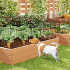 Goovilla Garden Fence, Total 27ft(L) x 24in(H) Garden Fencing Animal Barrier, 25 Pcs Rustproof Metal Fence Panels, Black No Dig Fence, Decorative Garden Fences and Borders for Dogs, Flower Bed, Patio