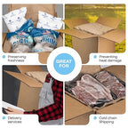 Insulated Thermal Shipping Boxes 14"x14"x14", Pack of 3 - USA-Made Cold Food Shipping Box 5.8-Gallon Capacity with Thermal Paper Liners, Absorb Condensation – Ideal for Frozen Food by IDL Packaging