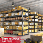 REIBII 60 "W Storage Shelves Heavy Duty, 6 Tier Garage Shelving, 3500 LBS Industrial Shelving, Adjustable Metal Shelves for Garage, Warehouse, School, Commercial, Business, 84 "H x 60 "W x 24 "D
