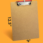 Achieva Recycled Wood Clipboard, Letter Size, Low Profile Clip with Pen Holder, 24 PK (68003)