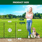 FXW Decorative Garden Fence for Yard - 32in(H) x 47.1ft(L) 24 Panels - Metal Fencing Panels - Animal Barrier Border for Dogs & Rabbits, Flower & Plant Edging