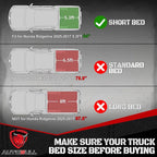 Truck Bed Mat Bed Liner Fit for Honda Ridgeline 2025 2024 2023 2022 2021 2020 2019 2018 2017 5.3FT (64.0 in),Vehicle Truck Bed Liner Custom Fit All Weather Protection TPE Pickup Car Bed Mat