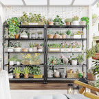 REIBII 5-Tier Wire Shelving Rack Storage Shelves Metal Shelves,1020 LBS Adjustable Heavy Duty Metal Shelving Units and Storage for Garage Pantry Bathroom 29" W X 14" D X 63" H