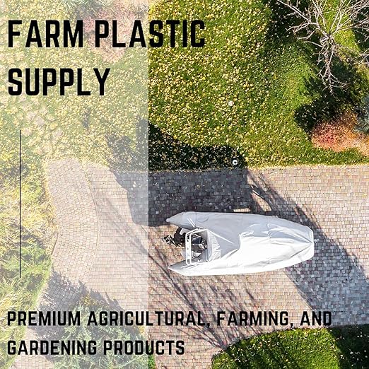 Farm Plastic Supply Polyethylene Plastic Shrink Wrap - 7 mil – Boat Shrink Film for Heat Gun, Industrial Shrink Wrap, Plastic Sheeting for Storage & Protection (Blue, 17' x 75')