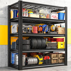 REIBII Garage Shelving 3000LBS, Heavy Duty Storage Shelves, Adjustable Industrial Metal Shelving Unit for Garage, Basement, Pantry, Warehouse,Commercial, 36" W x 16" D x 72" H