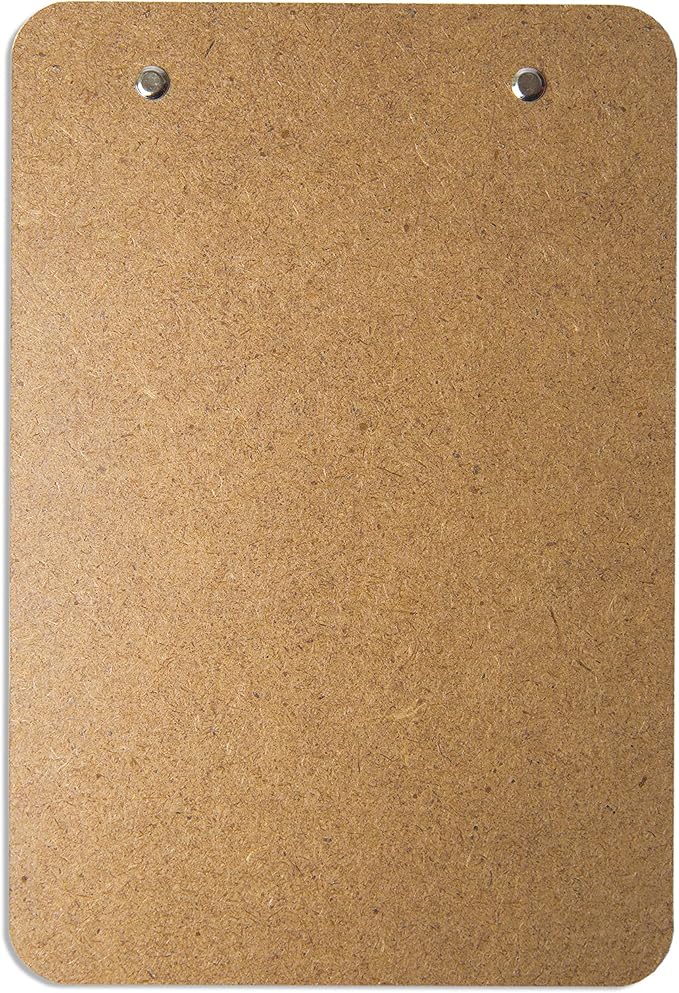 Mini Clipboard 6" x 9" (Set of 12) Memo Clipboard | Small Clipboards 6x9 with Low Profile Clip, Mini Clipboards 6x9, Little Clipboards Half Size | Office, Teacher, Classroom & Back to School Supplies