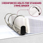 Sheet Protectors, 100 Count Clear Page Protectors for 3 Ring Binder, Top Loading Plastic Sleeves 8.5 x 11 inch