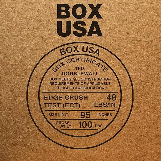 Box USA BHD241612DW Double Wall Boxes, 24"L x 16"W x 12"H, Kraft (Pack of 10)