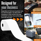 2 1/4 X 85 Thermal Paper Rolls (50 Rolls/Box) – BPA-Free Rolls for POS Systems, Cash Registers & Credit Card Machines