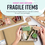 Bryco Goods 18" x 1200" Brown Kraft Packing Paper - USA Made - Versatile for Different Arts and Crafts Projects - Pin Up Your Work Or School Notes - Create Vision Board for Your Bedroom